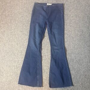 Free People Women's Flared Blue Jeans, Size 26